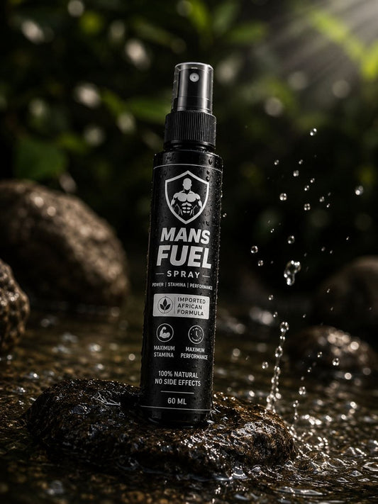 Mans Fuel Spray bottle with water splash